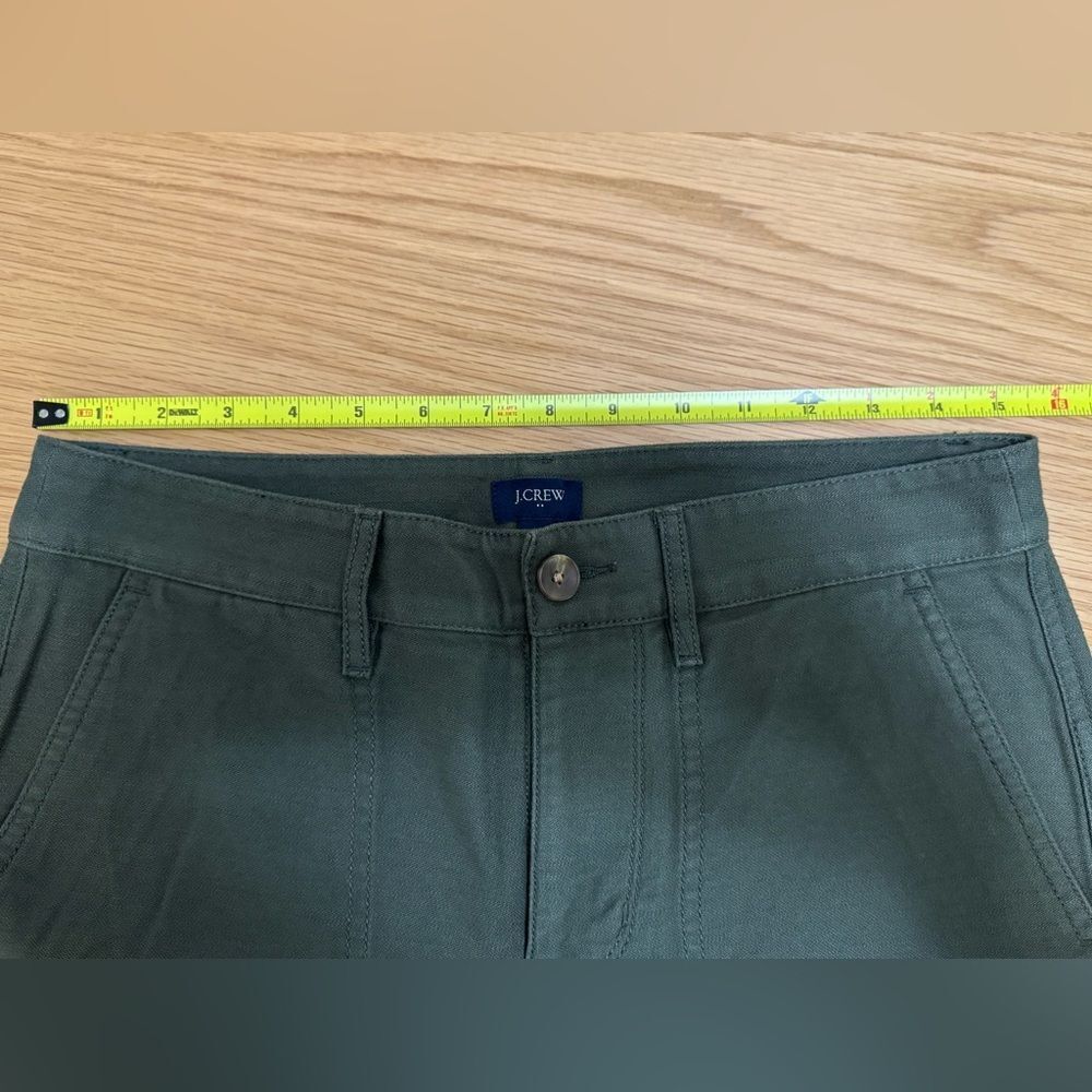 J.Crew Women’s Pants Style BT131 FA23 | Size P6 | 100% Cotton | Army Green | NWT - Picture 9 of 16